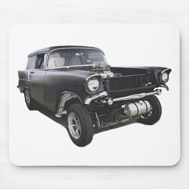 Schwarzes Chevy Limousinelieferungslastwagen Mousepad (Vorne)