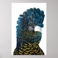Schwarzes Cockatoo-Gemälde