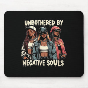 Schwarzes Cowgirl, unbesetzt von negativen Souls C Mousepad