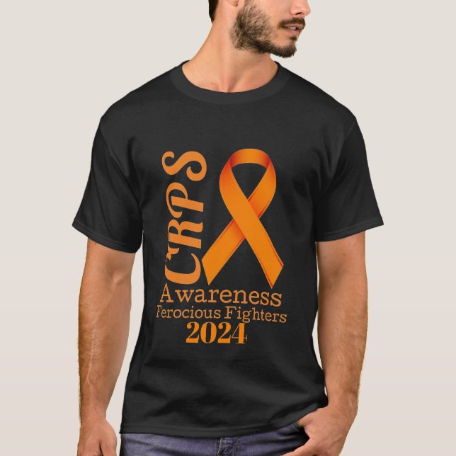 Schwarzes CRPS-Bewusstsein T-Shirt (Vorderseite)