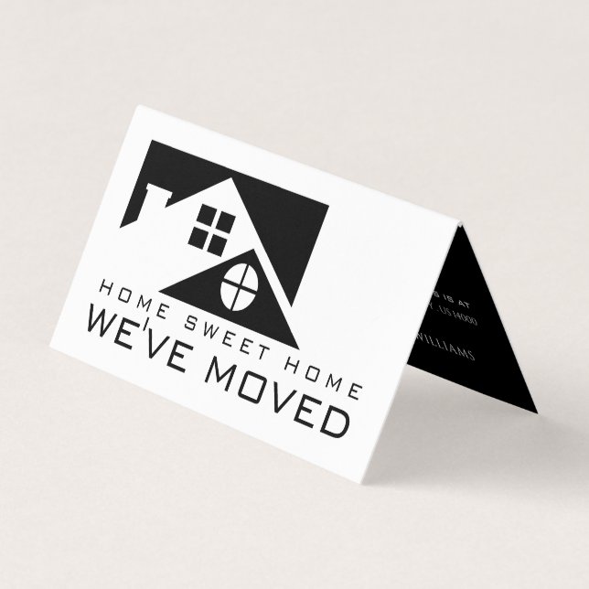 Schwarzes Dachgeschoss, Adresskartenwechsel Visitenkarten (Vorderseite)