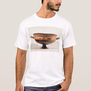 Schwarzes dargestelltes kylix T-Shirt