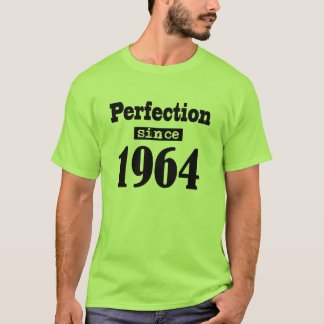 Schwarzes der Perfektion seit 1964 T-Shirt