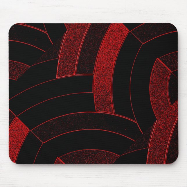 schwarzes des Chic zeitgenössisches Mousepad (Vorne)