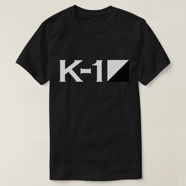 Schwarzes des T - Shirt-K-1 T-Shirt (Design vorne)