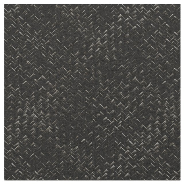 Schwarzes, diagonales Korbmuster Stoff (Nahaufnahme)