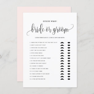 Schwarzes Drehbuch sagte er sagte, sie sagte Braut Begleitkarte