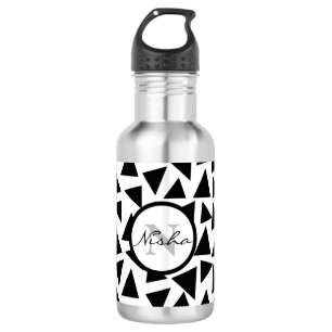 Schwarzes Dreieck Edelstahlflasche