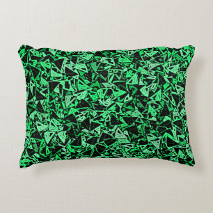 Schwarzes Dreieck Nahtloses Muster Dekokissen