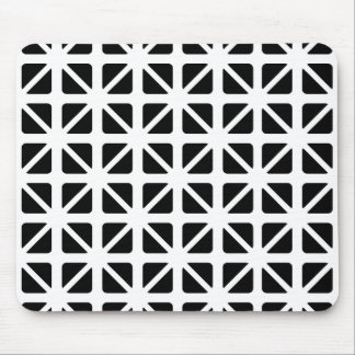 Schwarzes Dreiecksmuster Mousepad