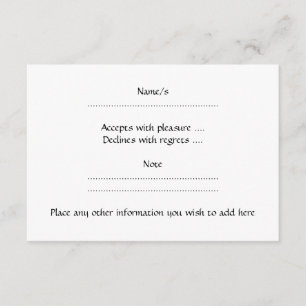 Schwarzes Eichhörnchen. RSVP Karte