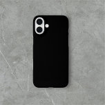 Schwarzes Einfaches Minimalistisch iPhone 16 Plus Hülle<br><div class="desc">Einfach schwarz.</div>