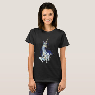 Schwarzes Einhorn T-Shirt