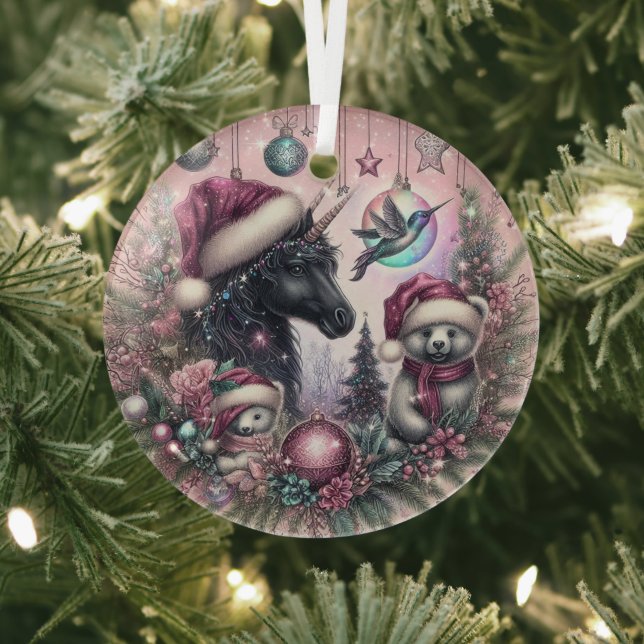Schwarzes Einhorn Weihnachtsschmuck Eine Art (InSitu)