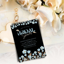 Schwarzes Elegantes blaues Wasser Brautparty