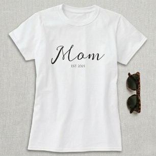 Schwarzes Etabliert-Mutter-T-Shirt T-Shirt