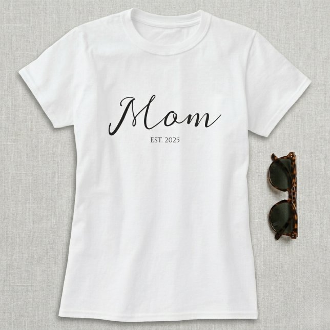 Schwarzes Etabliert-Mutter-T-Shirt T-Shirt (Von Creator hochgeladen)