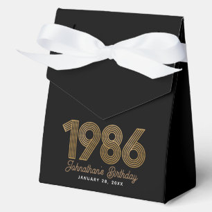 Schwarzes falsches Gold 1986 40. Geburtstag Geschenkschachtel