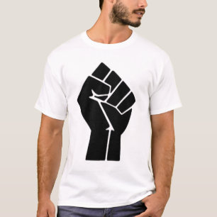 Schwarzes Faust-T-Shirt T-Shirt