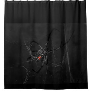 Schwarzes Fenster Duschvorhang