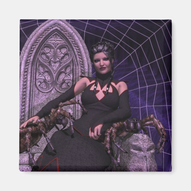 Schwarzes Fenster Magnet (Vorne)