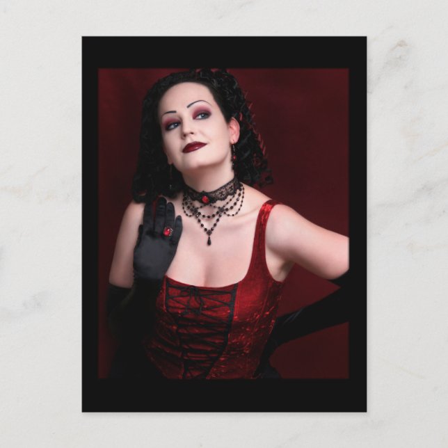 Schwarzes Fenster - Postkarte (Vorderseite)