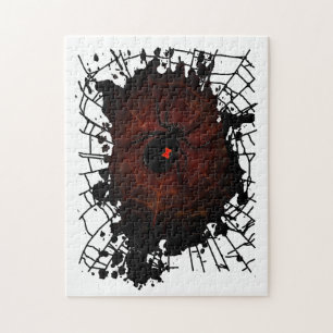 Schwarzes Fenster Puzzle