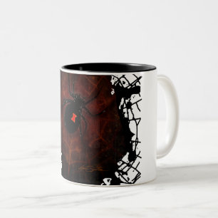 Schwarzes Fenster Zweifarbige Tasse