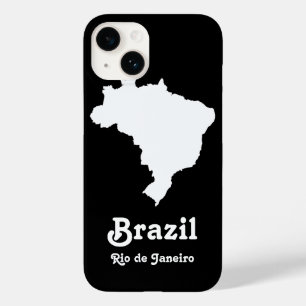 Schwarzes festliches Brasilien in Emporio Moffa Case-Mate iPhone Hülle