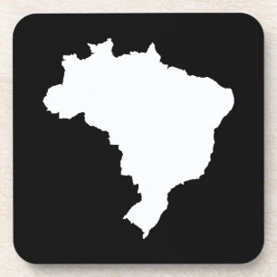 Schwarzes festliches Brasilien in Emporio Moffa Getränkeuntersetzer
