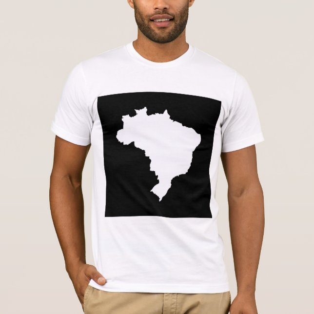 Schwarzes festliches Brasilien in Emporio Moffa T-Shirt (Vorderseite)
