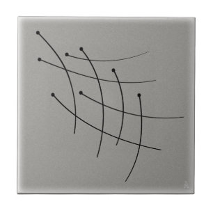 Schwarzes Feuerwerk Wege auf Grau Fliese