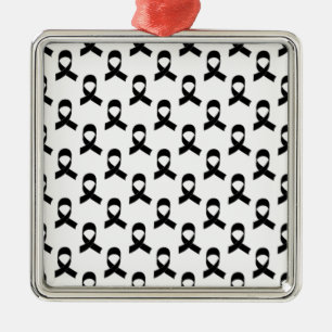 Schwarzes Flachmuster Ornament Aus Metall