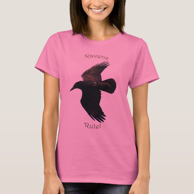 SCHWARZES FLYING RAVEN Shirt (Vorderseite)