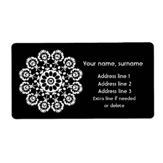 Schwarzes Folk - Monochrome Lowicz-Versandmarke