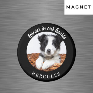 Schwarzes Foto Liebe Hund Magnet