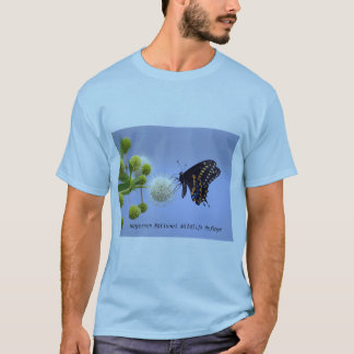 Schwarzes Frack auf Buttonbush - HNWR T-Shirt