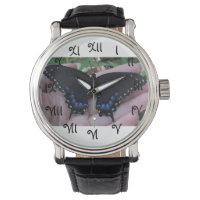Schwarzes Frack Schmetterling#1-Uhr