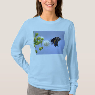 Schwarzes Frack-Schmetterlings-T-Shirt T-Shirt