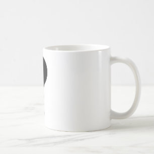 Schwarzes Fragezeichen Kaffeetasse