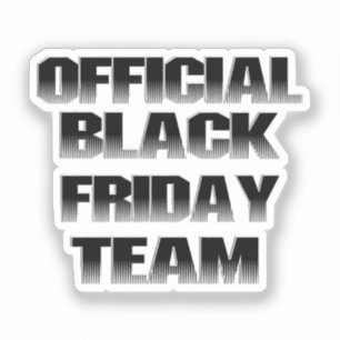 Schwarzes Freitag Team Scrapbook Aufkleber