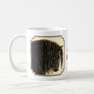 Schwarzes Friesen Kaffeetasse