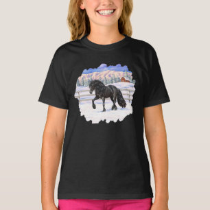Schwarzes Friesen T-Shirt