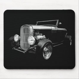 Schwarzes Frisierte Auto Mousepad