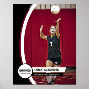 Schwarzes gebogenes Rahmen-Schul-Foto-Poster Poster