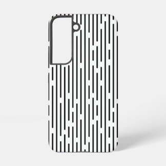Schwarzes geometrisches Linienmuster Samsung Galaxy Hülle