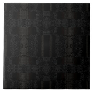 Schwarzes geometrisches Muster – modernes minimali Fliese
