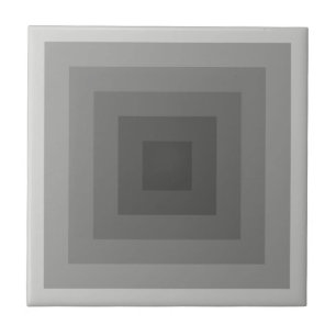 Schwarzes geometrisches Quadrat Fliese