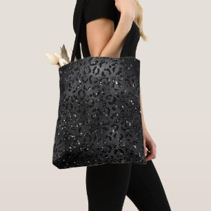 Schwarzes Gepard-Leoparden-Druck Minimal-Tiermuste
