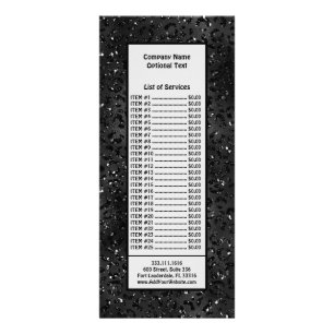 Schwarzes Gepard-Leopardenfell-Druckmuster Tier Werbekarte